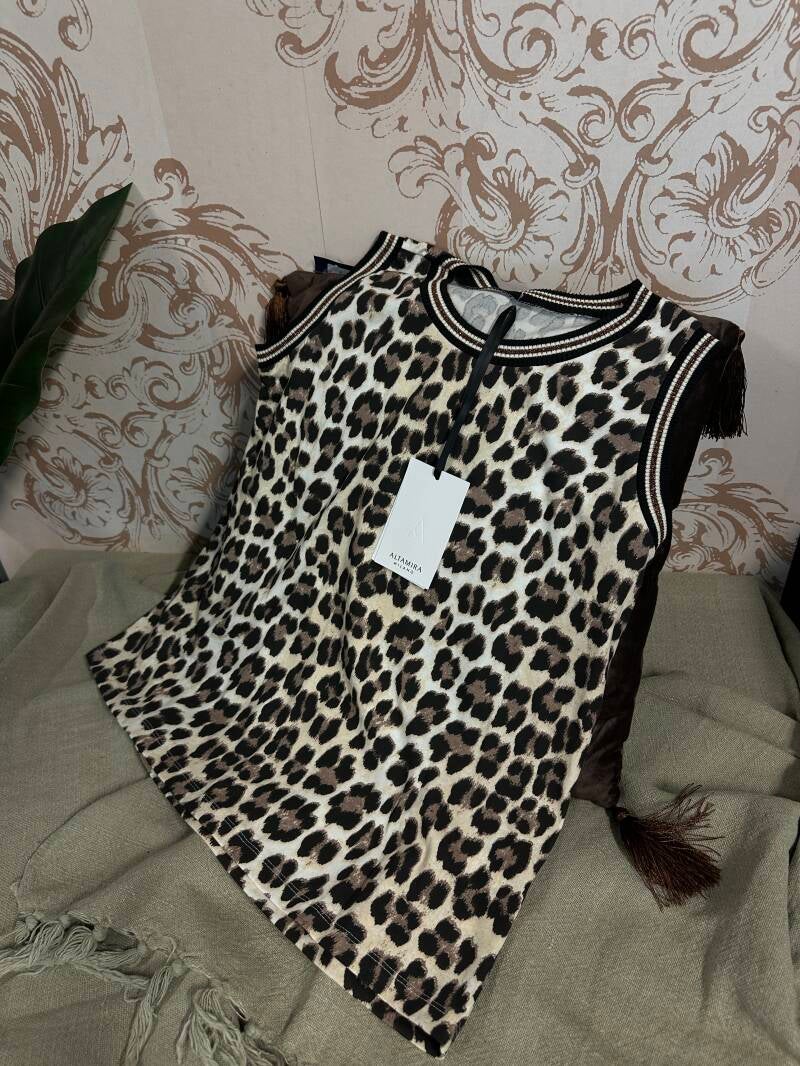 canotta stampa maculata Altamira Milano