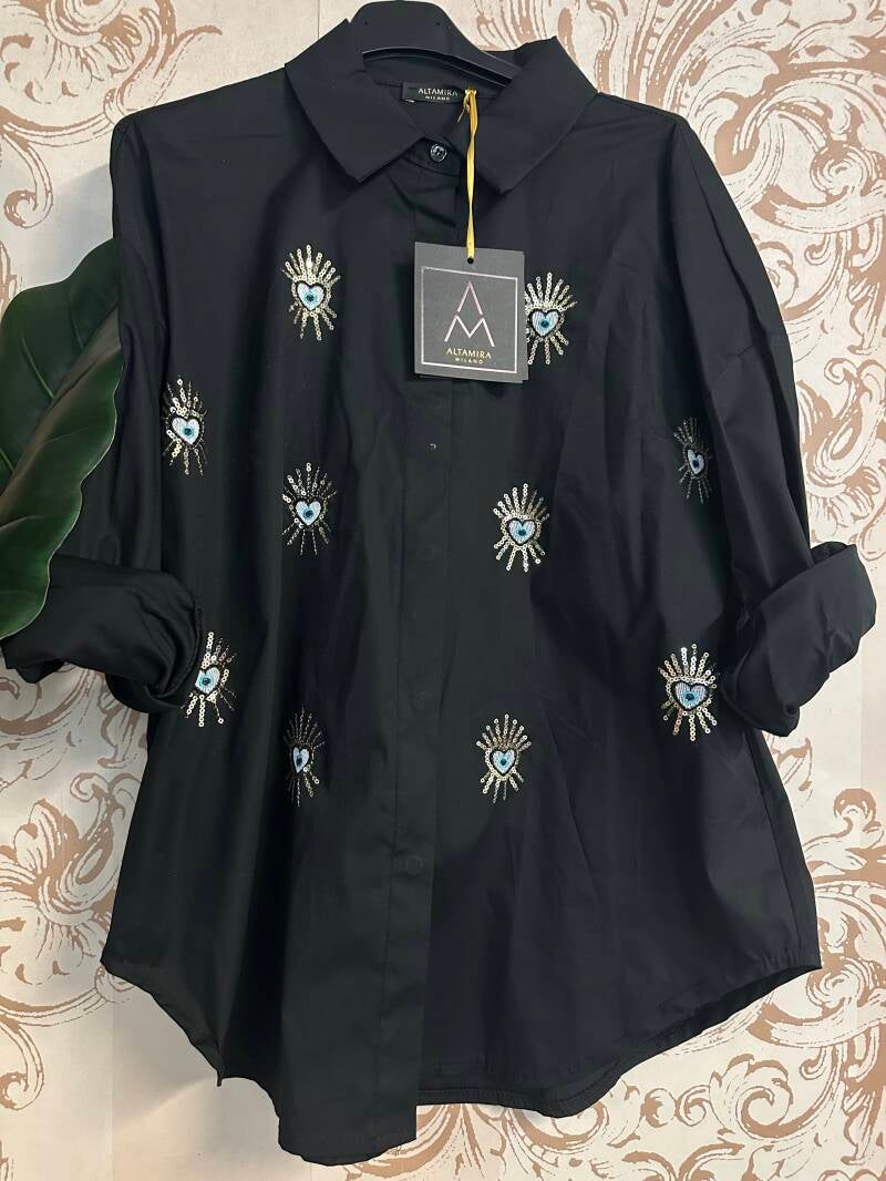Camicia con ricami