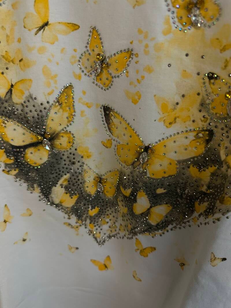 T-shirt stampa farfalle
