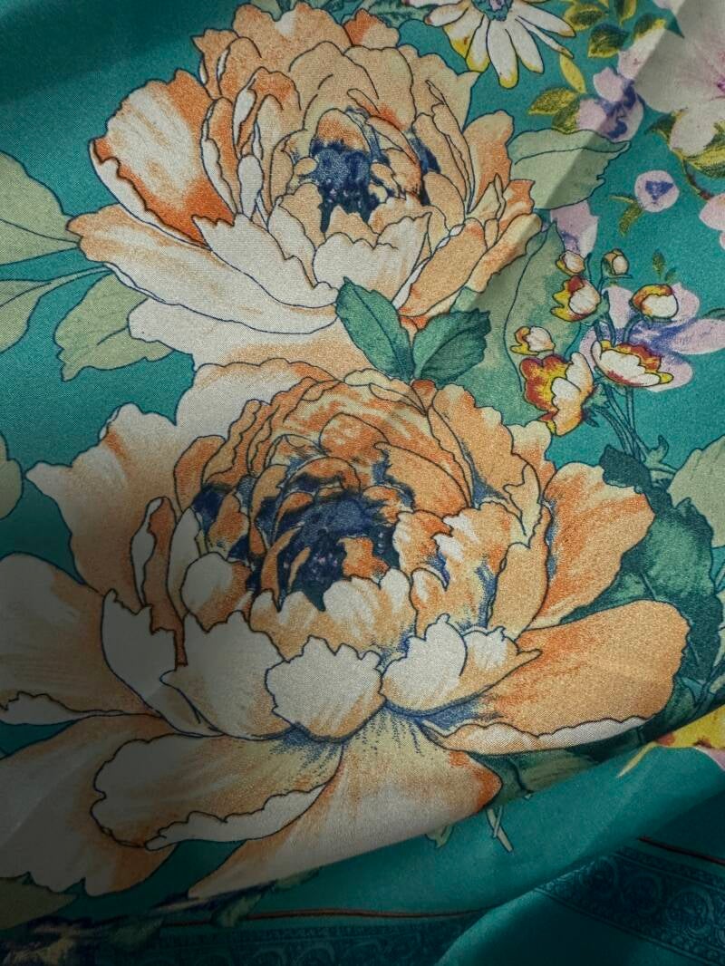 Foulard stampa fiori