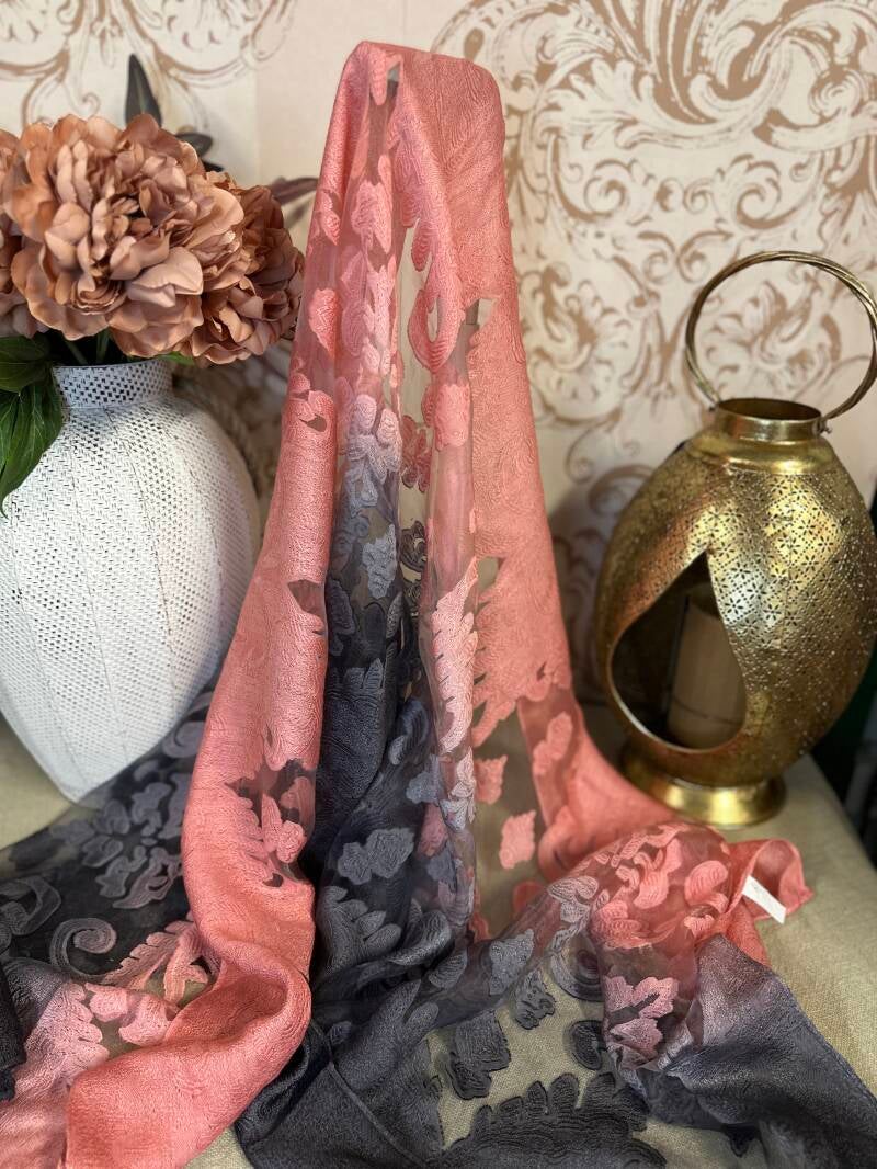 Stola sciarpa seta e viscosa