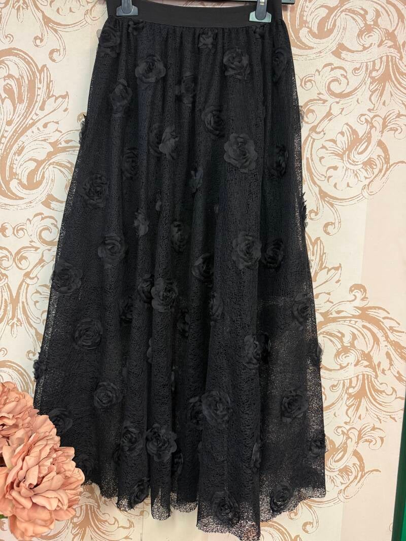 Gonna lunga nera Altamira