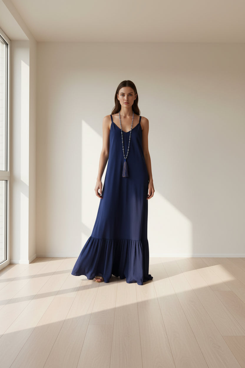 Abito lungo Blue Lumina