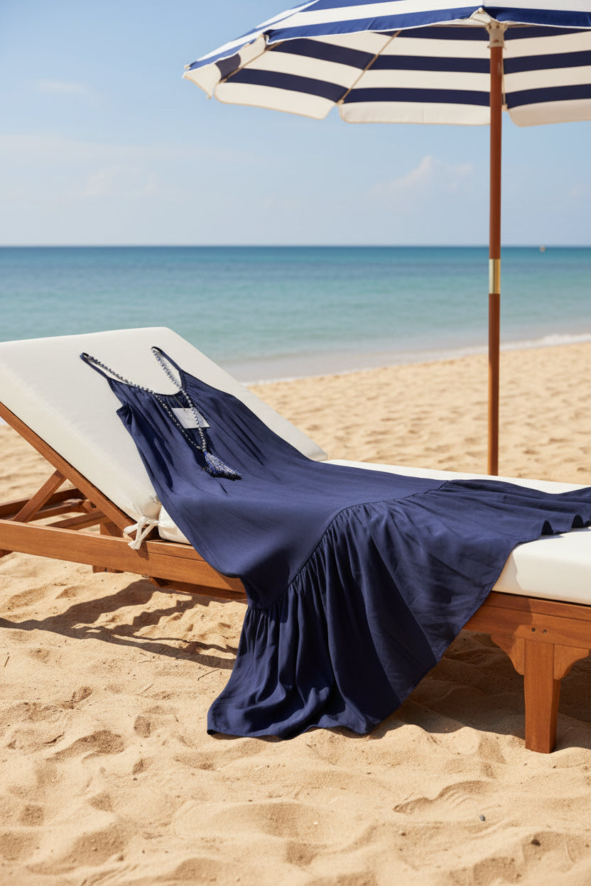 Abito lungo Blue Lumina