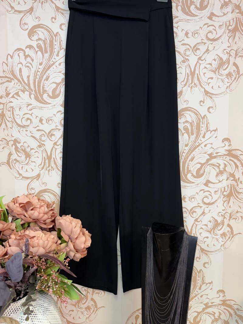 pantalone nero lungo morbido