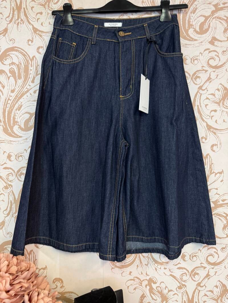 bermuda jeans leggero — M