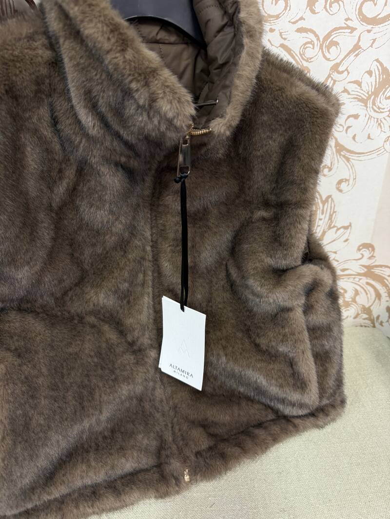 Gilet pelliccia double face Altamira MIlano