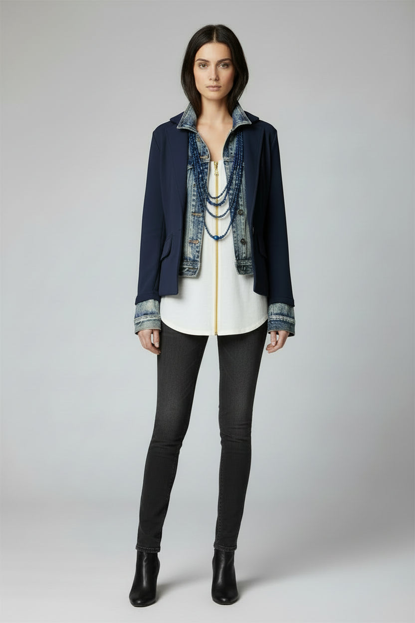 Blazer cotone e jeans Altamira