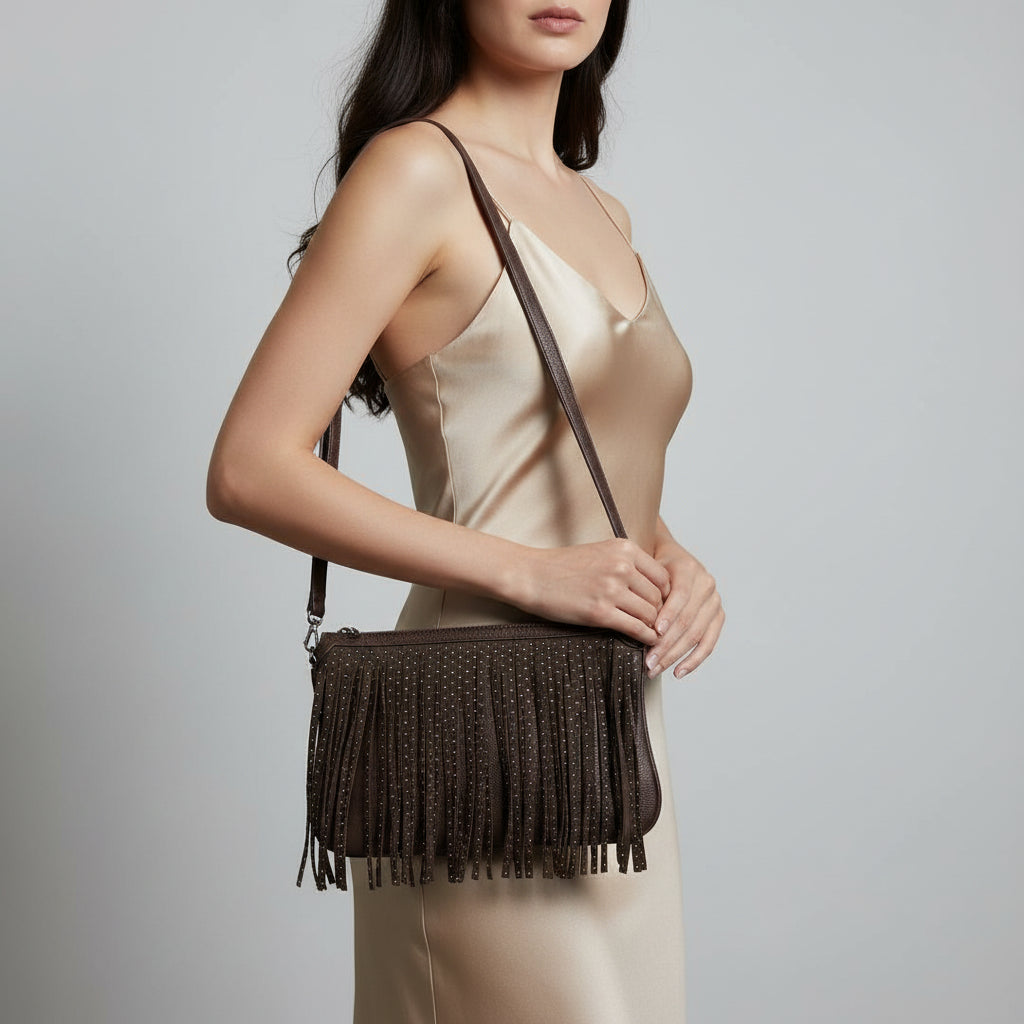 Borsa ecopelle marrone