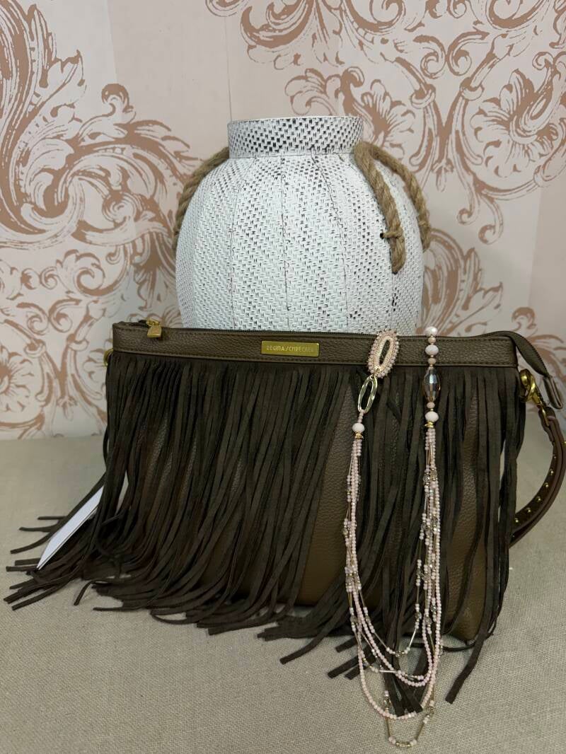 Borsa ecopelle verde