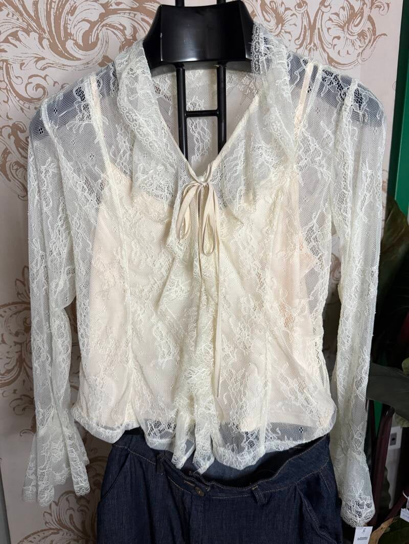 Camicia pizzo — S/M