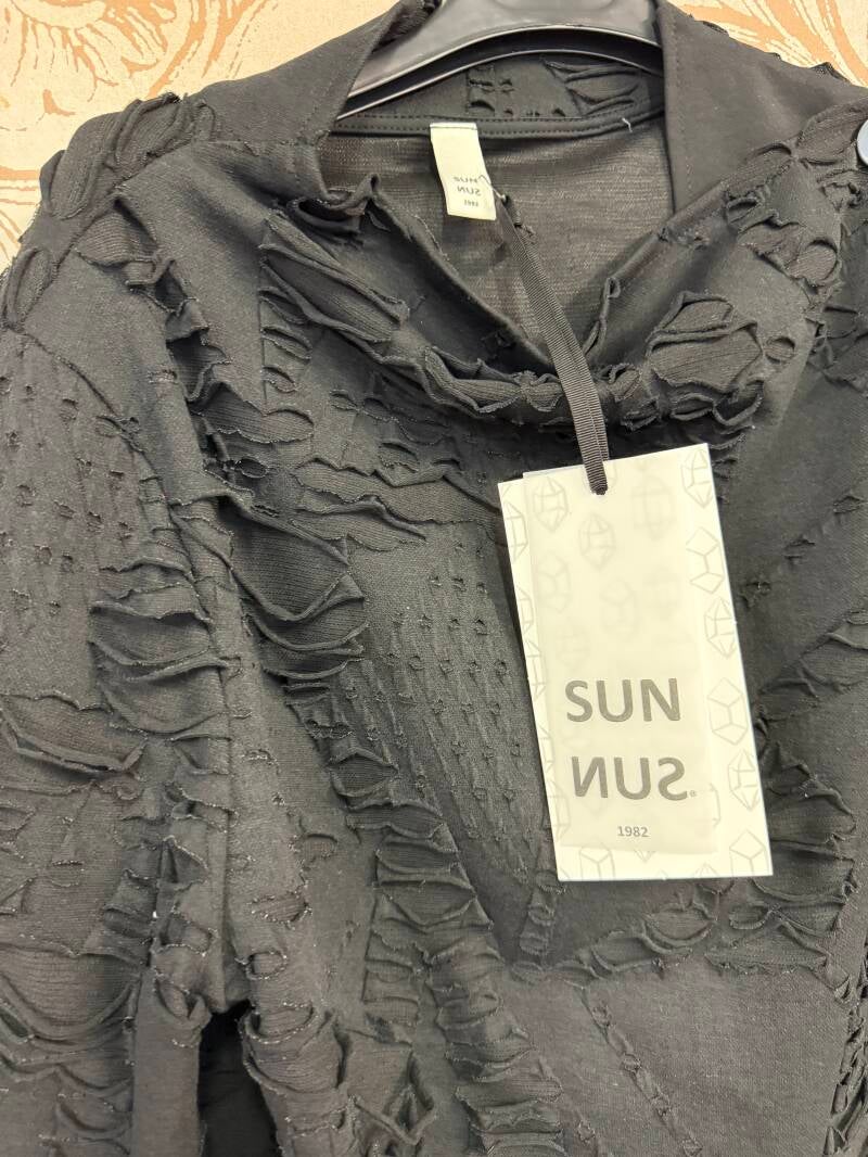 Felpa nera marrone Sun