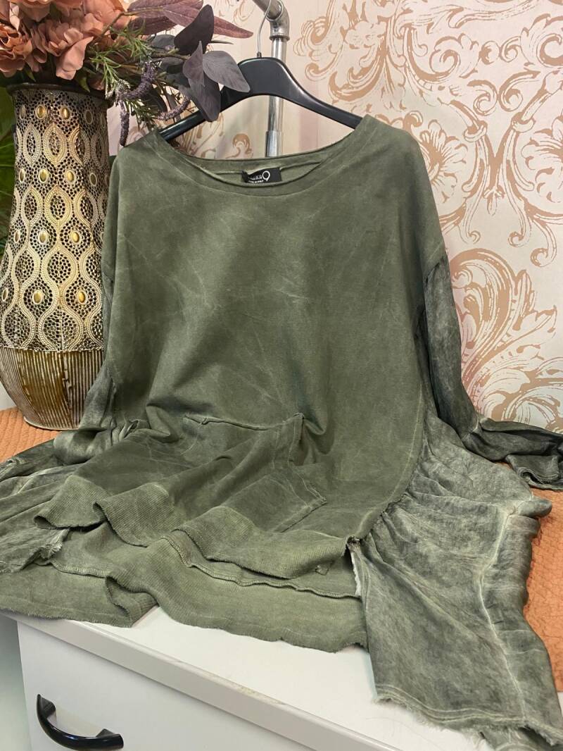 Maglia maniche lunghe verde