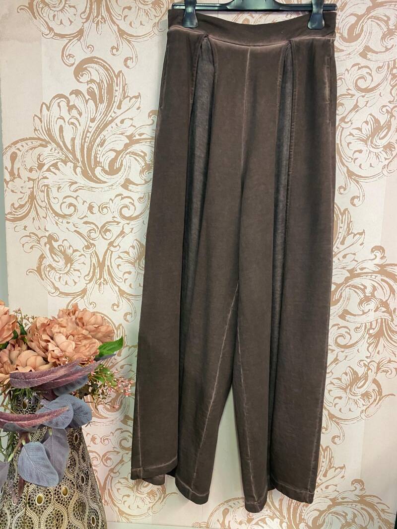 Pantalone morbido marrone