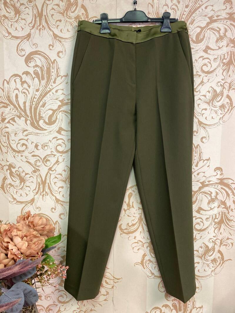 Pantalone classico verde — TG S CIRCONFERENZA MIN CM 74 MAX 80