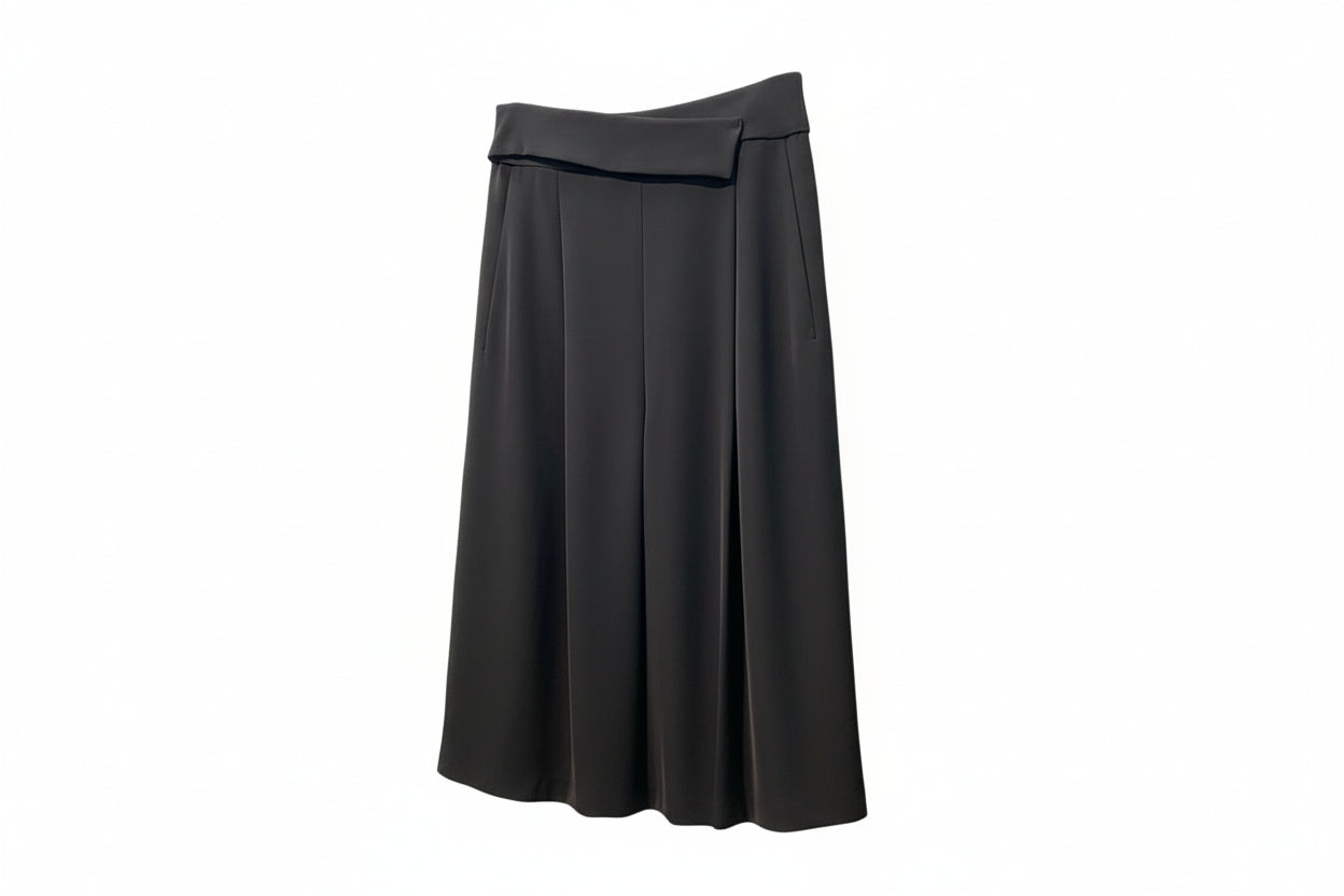 pantalone nero lungo morbido