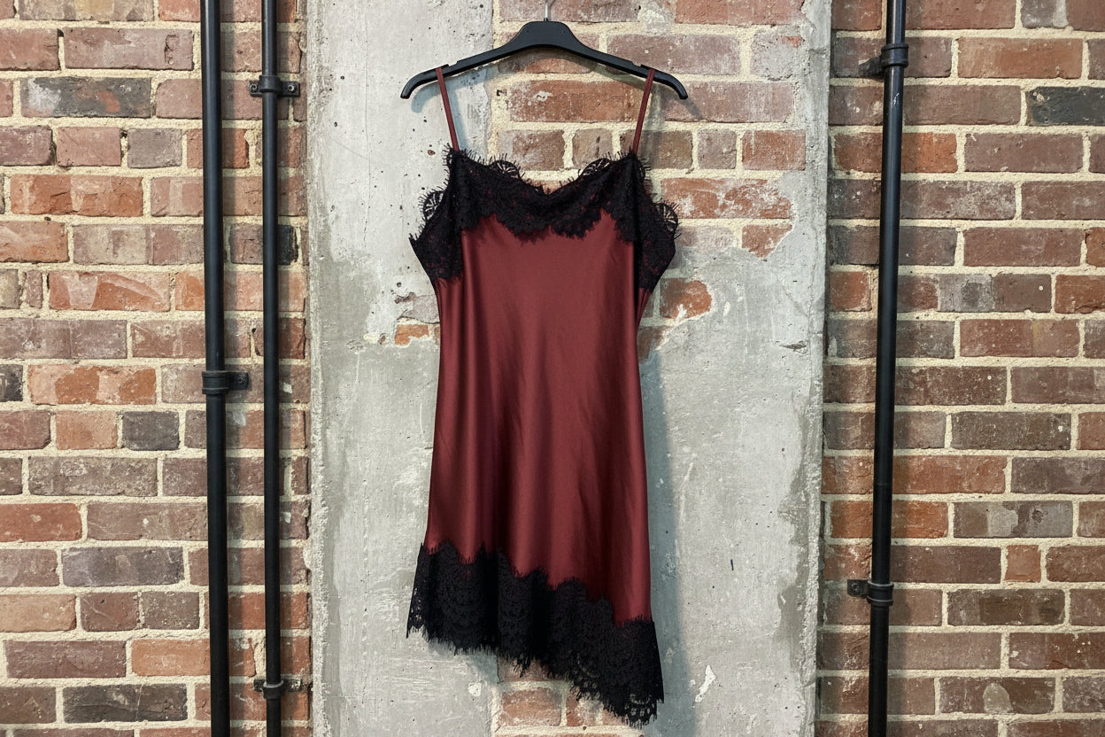 Miniabito sottoveste pizzo