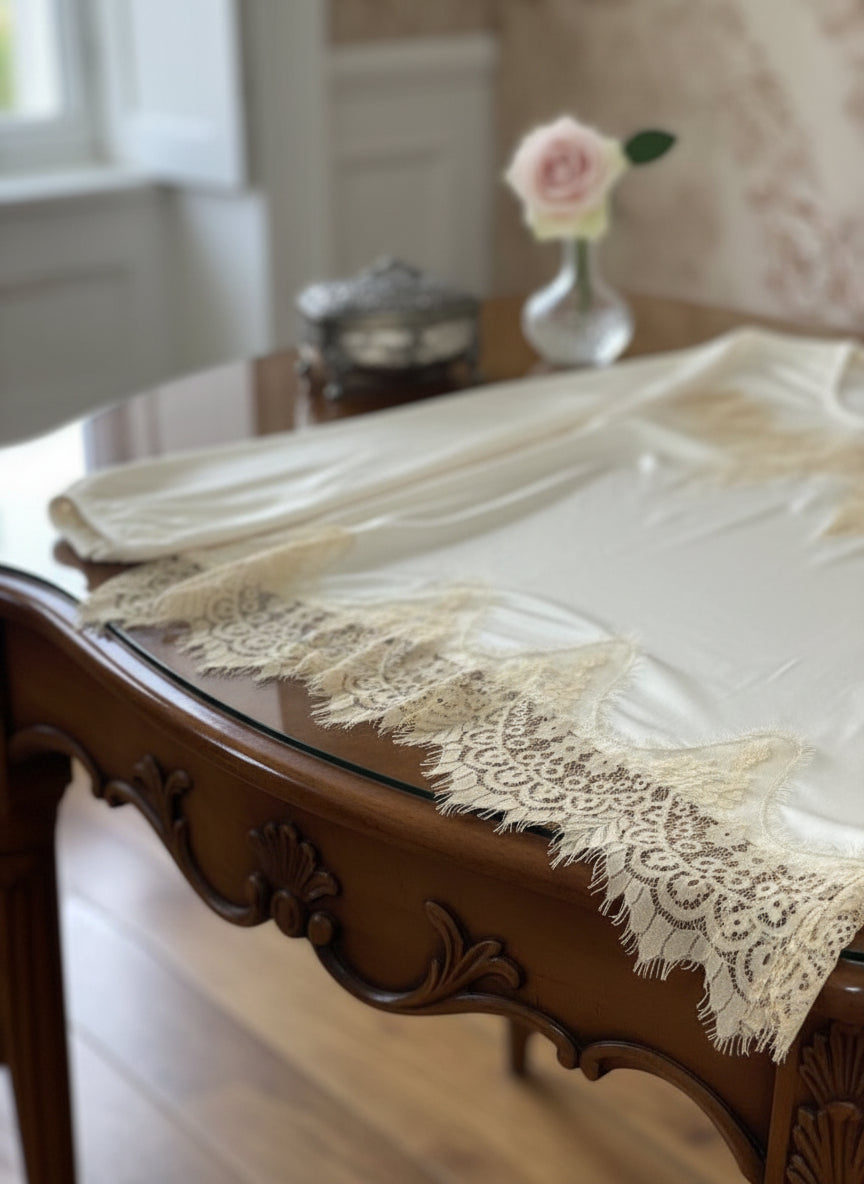 Blusa maniche lunghe pizzo