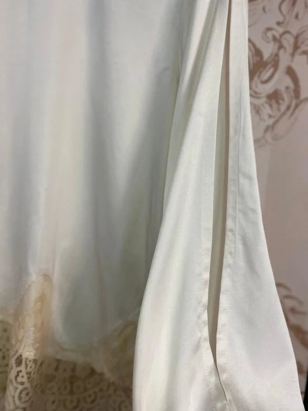 Blusa maniche lunghe pizzo