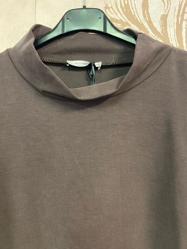 Felpa punto milano marrone