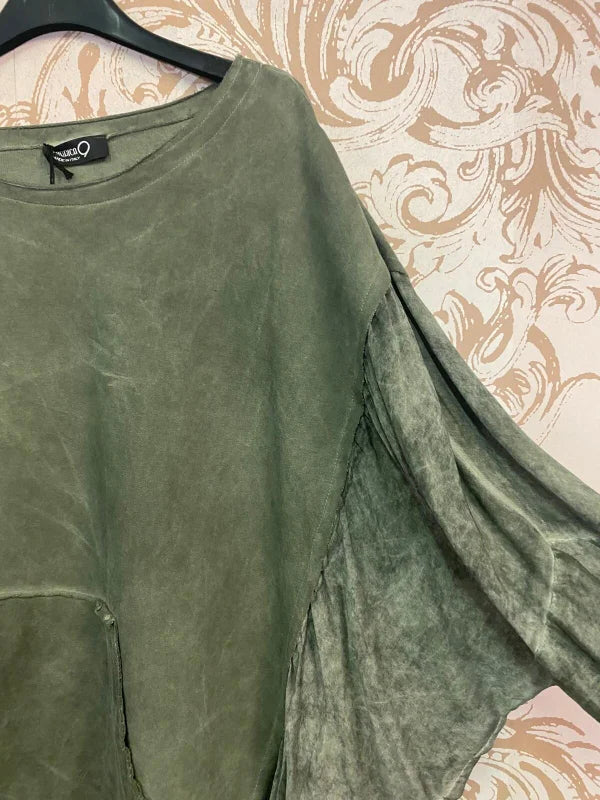 Maglia maniche lunghe verde