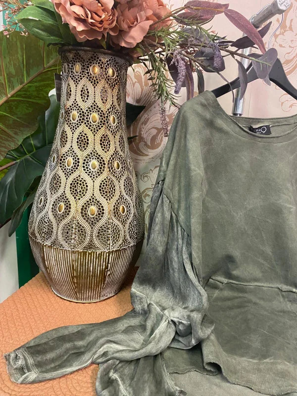 Maglia maniche lunghe verde