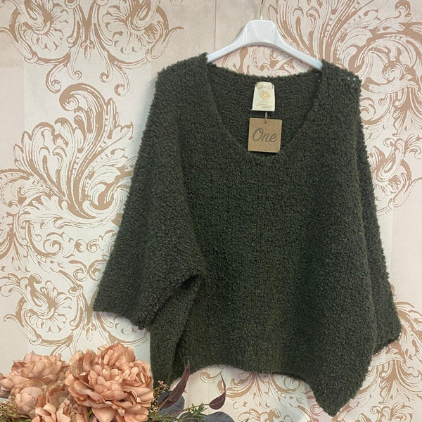 Maglione verde militare
