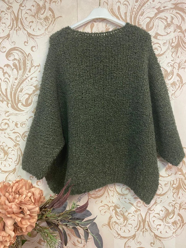 Maglione verde militare