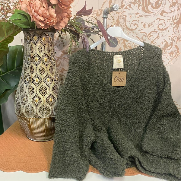 Maglione verde militare