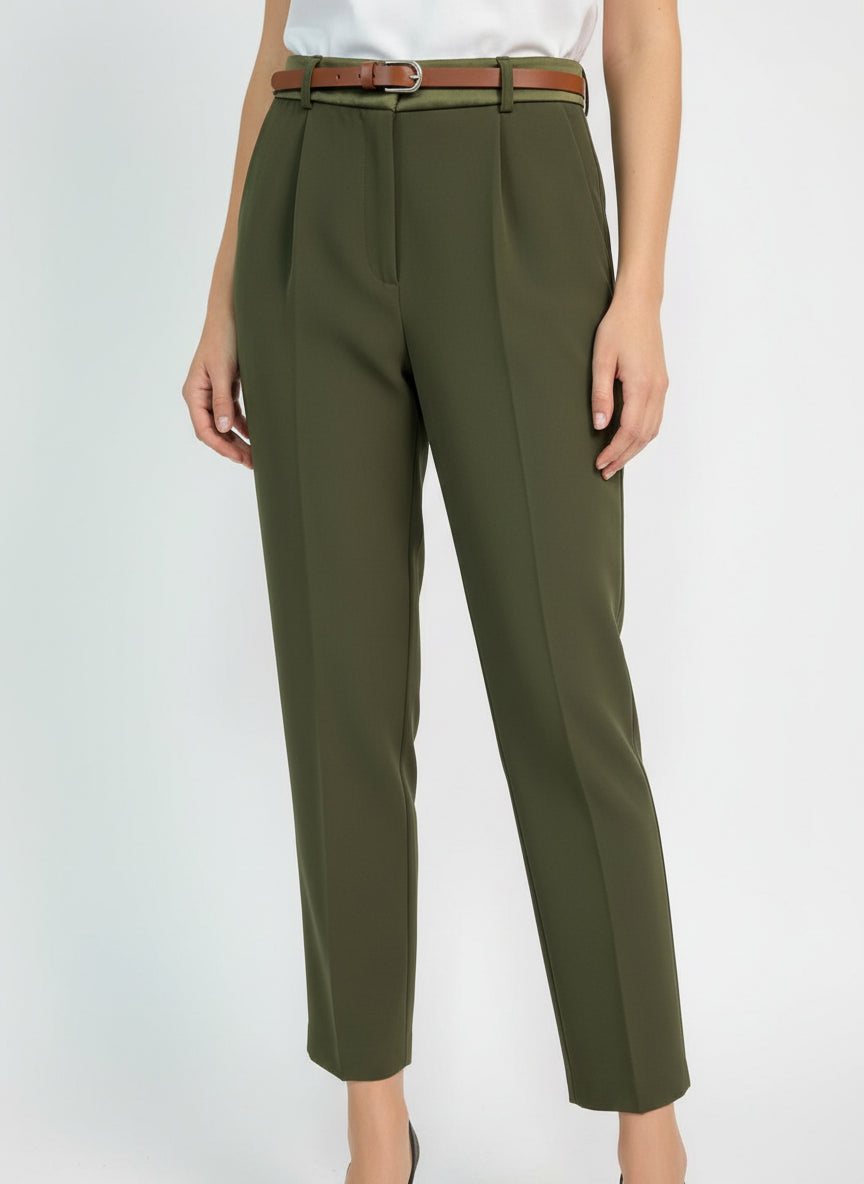 Pantalone classico verde