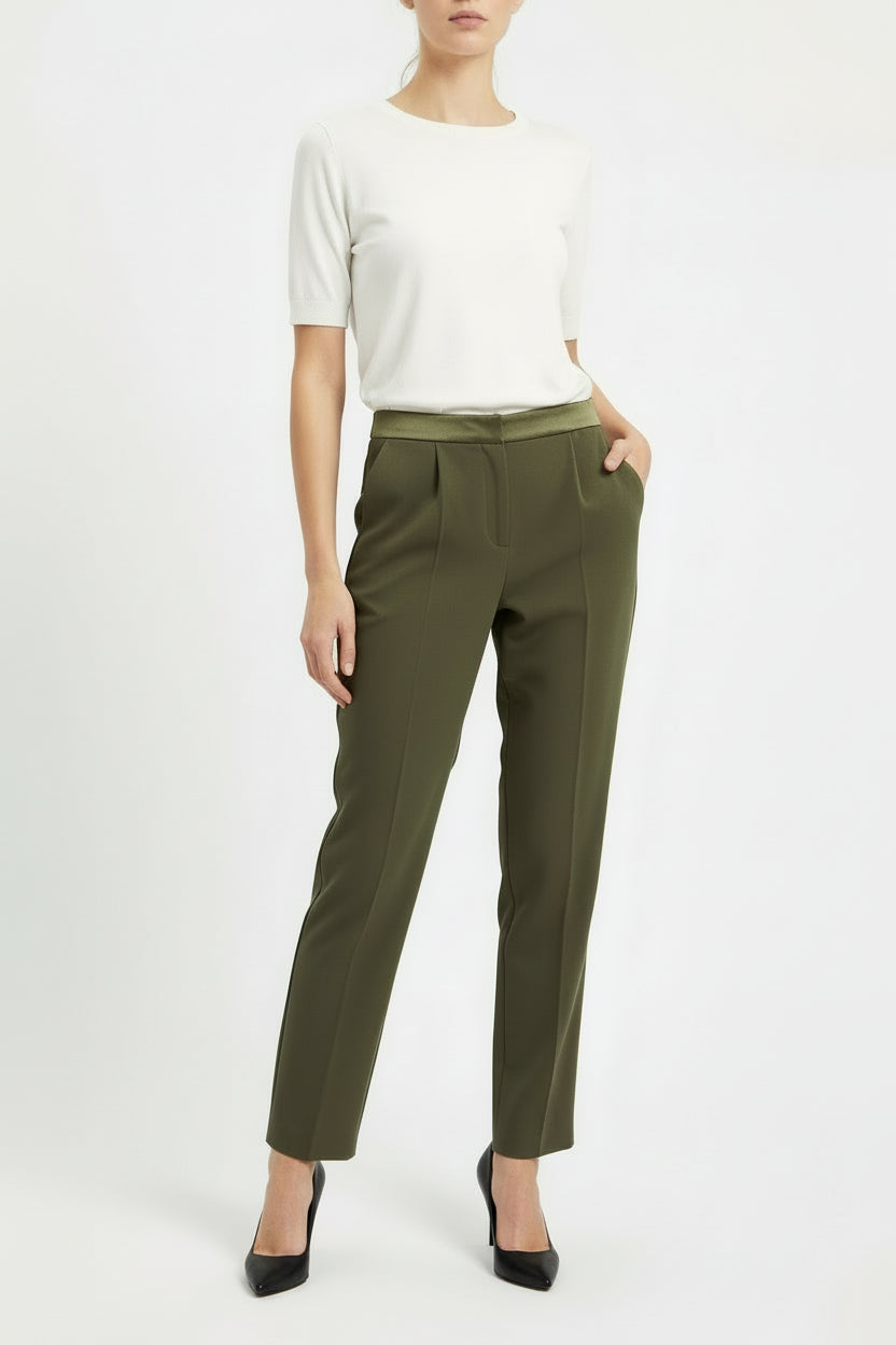 Pantalone classico verde — TG S CIRCONFERENZA MIN CM 74 MAX 80