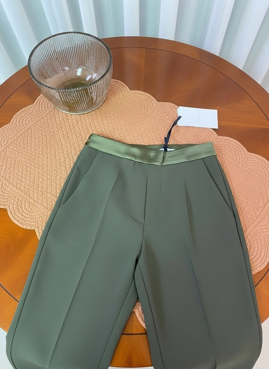 Pantalone classico verde