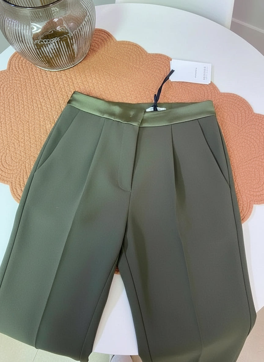 Pantalone classico verde — TG S CIRCONFERENZA MIN CM 74 MAX 80