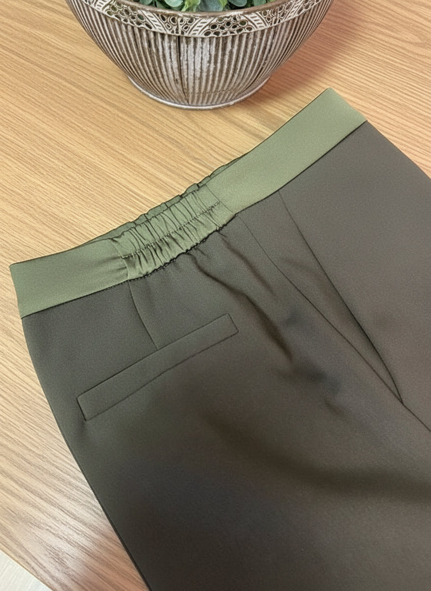 Pantalone classico verde