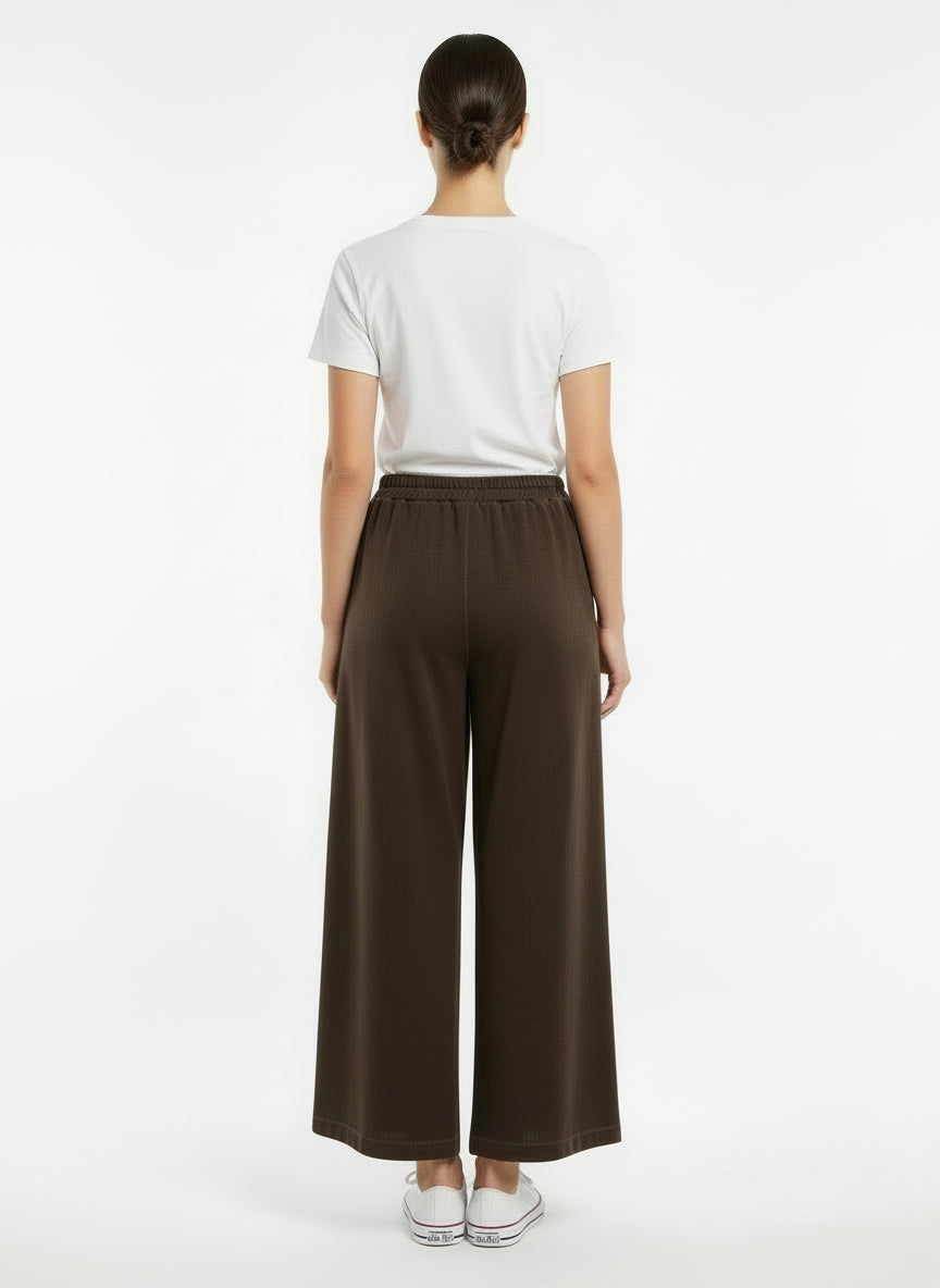 Pantalone morbido marrone