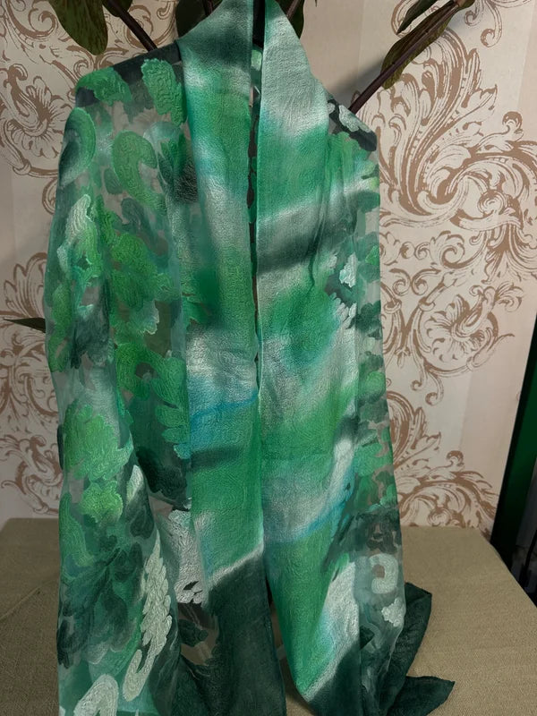 Stola sciarpa seta e viscosa
