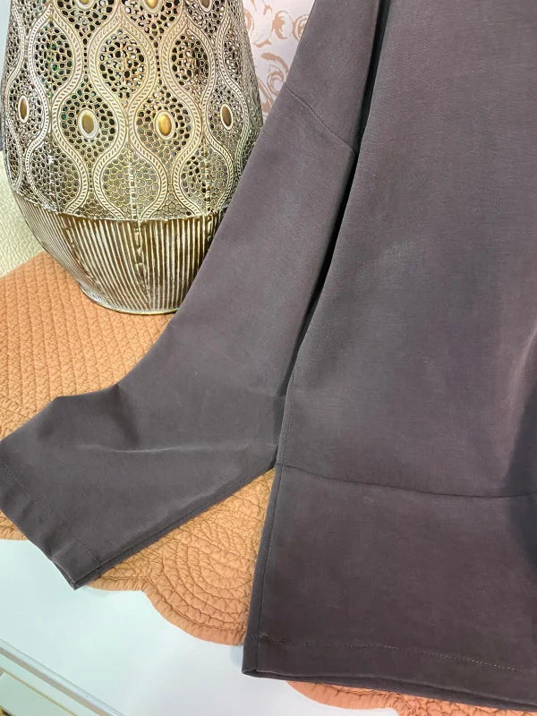 Felpa punto milano marrone