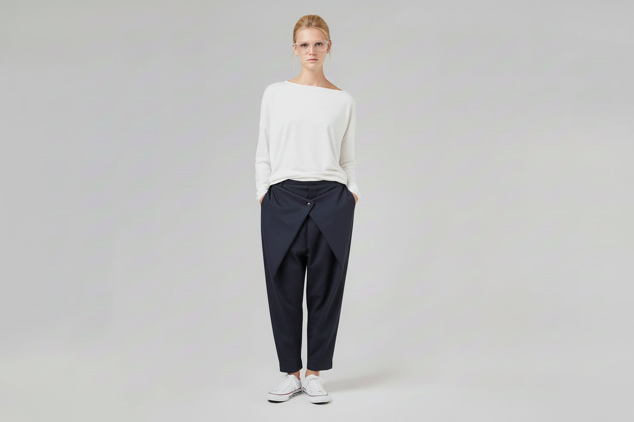 PANTALONI CON CHIUSURA A PORTAFOGLIO TRENDY WENDY