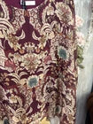 Blusa morbida seta e viscosa Fantasia Bordo