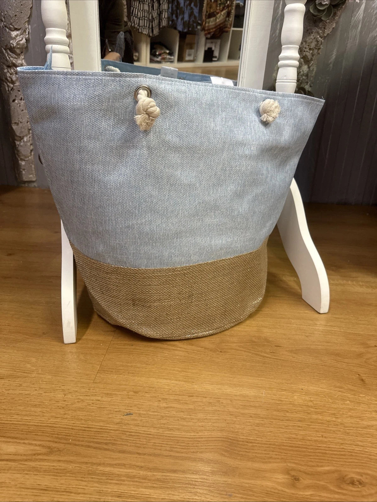 Borsa spiaggia shopping estate Cotone scritta Love Alex Max