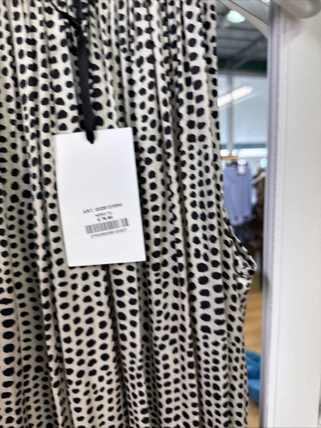 vestito donna lungo fantasia nero avorio Altamira Milano