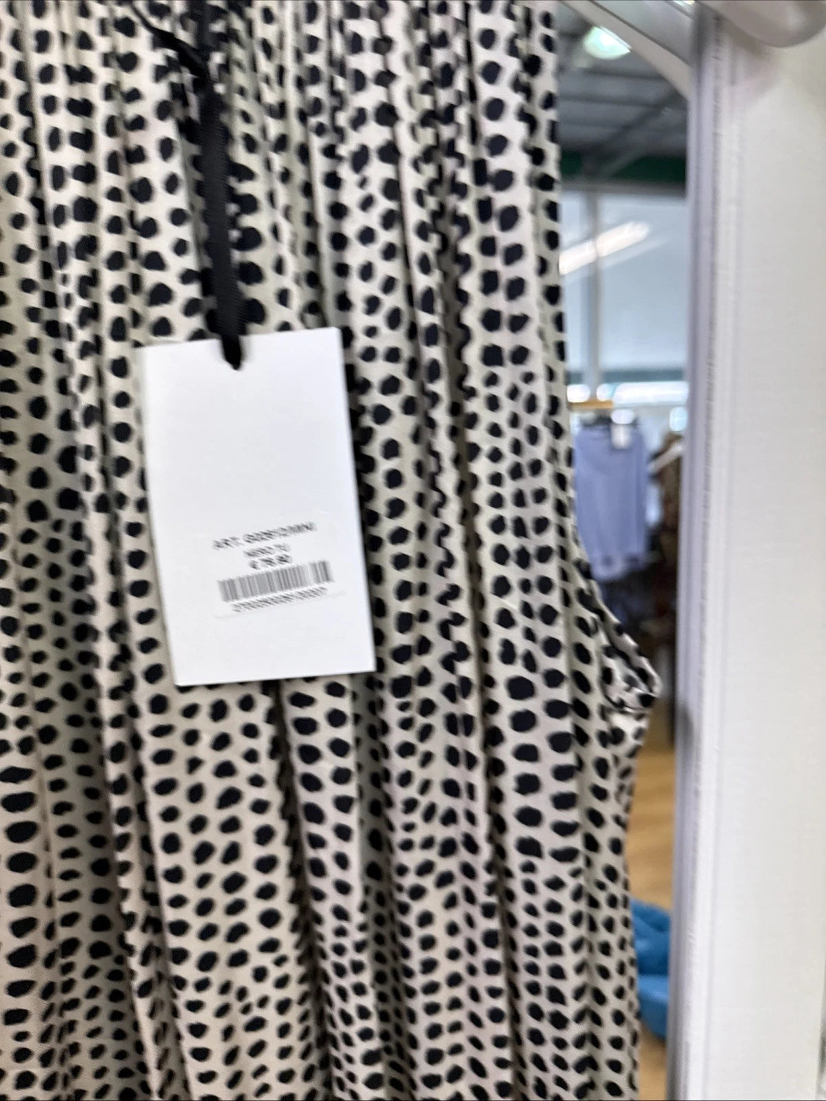 vestito donna lungo fantasia nero avorio Altamira Milano